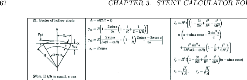 Moment of inertia reference